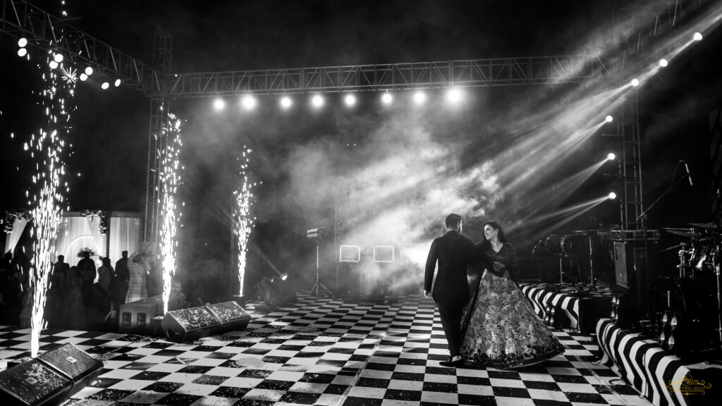 a couple in Sangeet Ceremony 